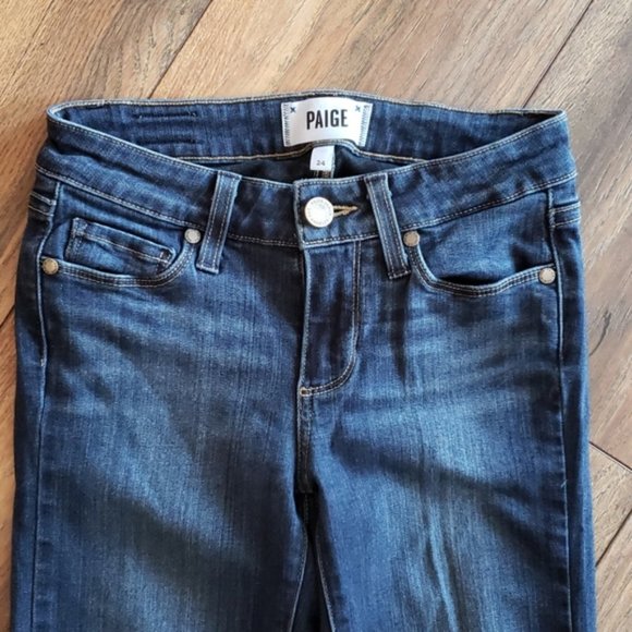 Paige Dark Wash Verdugo Ankle Skinny Jeans Size 24 - Picture 4 of 9